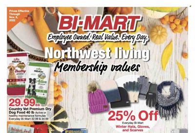 Bi-Mart (ID, OR, WA) Weekly Ad Flyer Specials October 25 to November 8, 2022