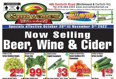 Sun Valley Market Flyer October 28 to November 3