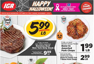 IGA (KY) Weekly Ad Flyer Specials October 26 to November 1, 2022