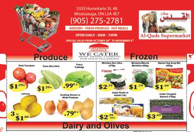 Al-Quds Supermarket Flyer October 28 to November 3