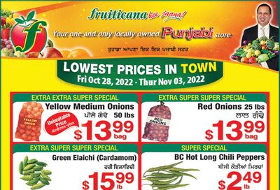 Fruiticana (Calgary) Flyer October 28 to November 3