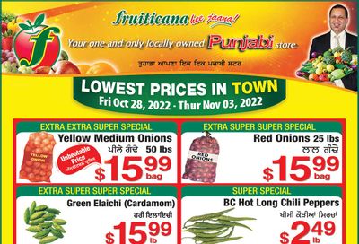 Fruiticana (Edmonton) Flyer October 28 to November 3