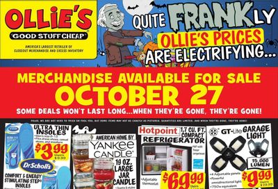 Ollie's Bargain Outlet Weekly Ad Flyer Specials October 27 to November 2, 2022