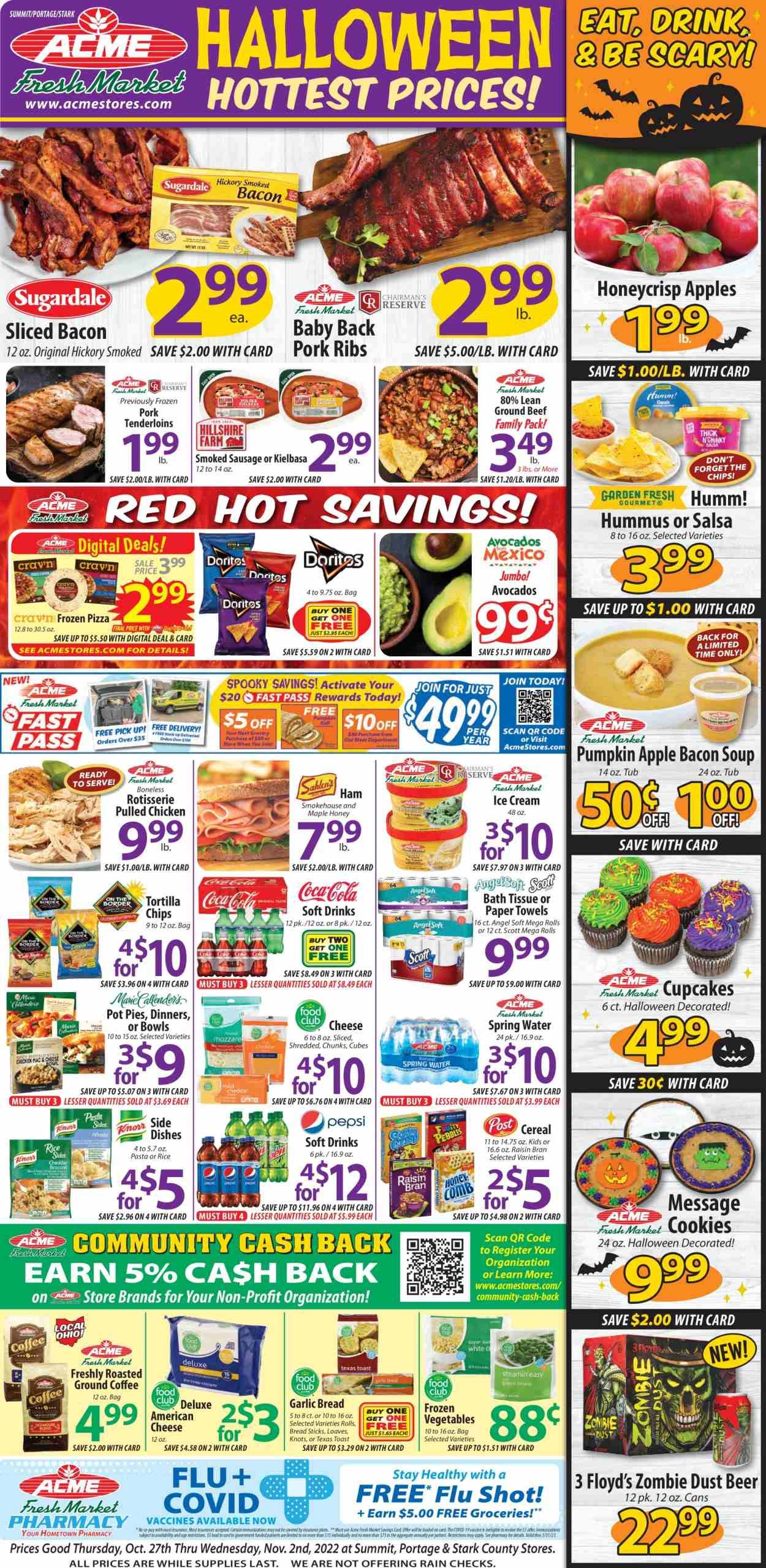 ACME Fresh Market (OH) Weekly Ad Flyer Specials October 27 to November 2, 2022