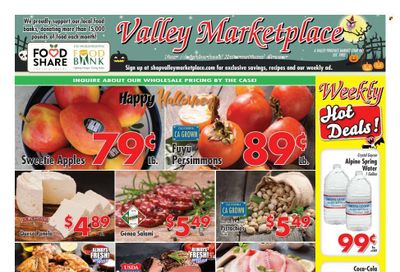 Valley Marketplace (CA) Weekly Ad Flyer Specials October 26 to November 1, 2022