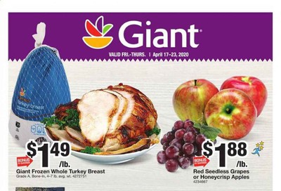 Giant Food Weekly Ad & Flyer April 17 to 23