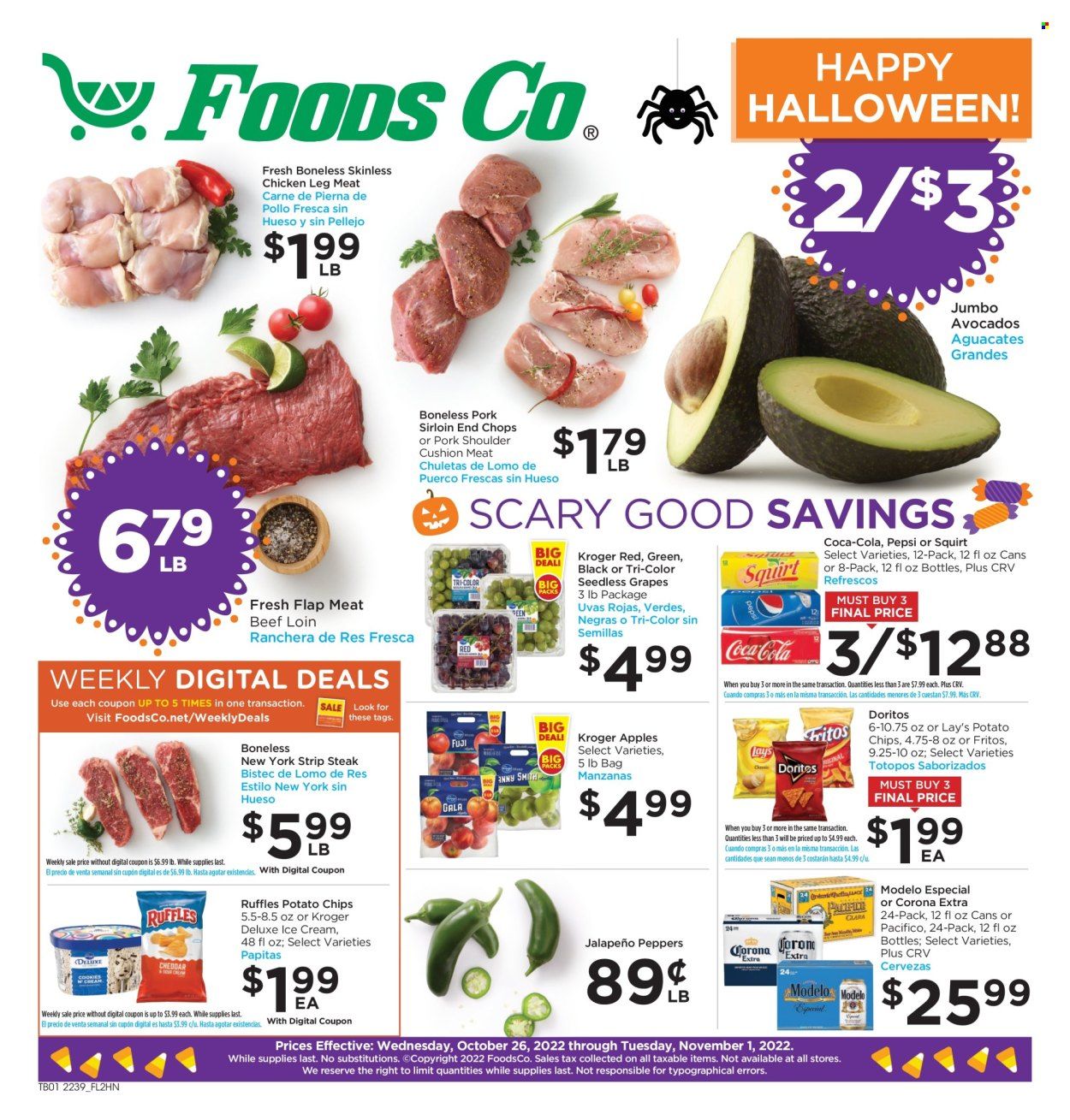 Foods Co (CA, OH, VA) Weekly Ad Flyer Specials October 26 to November 1, 2022