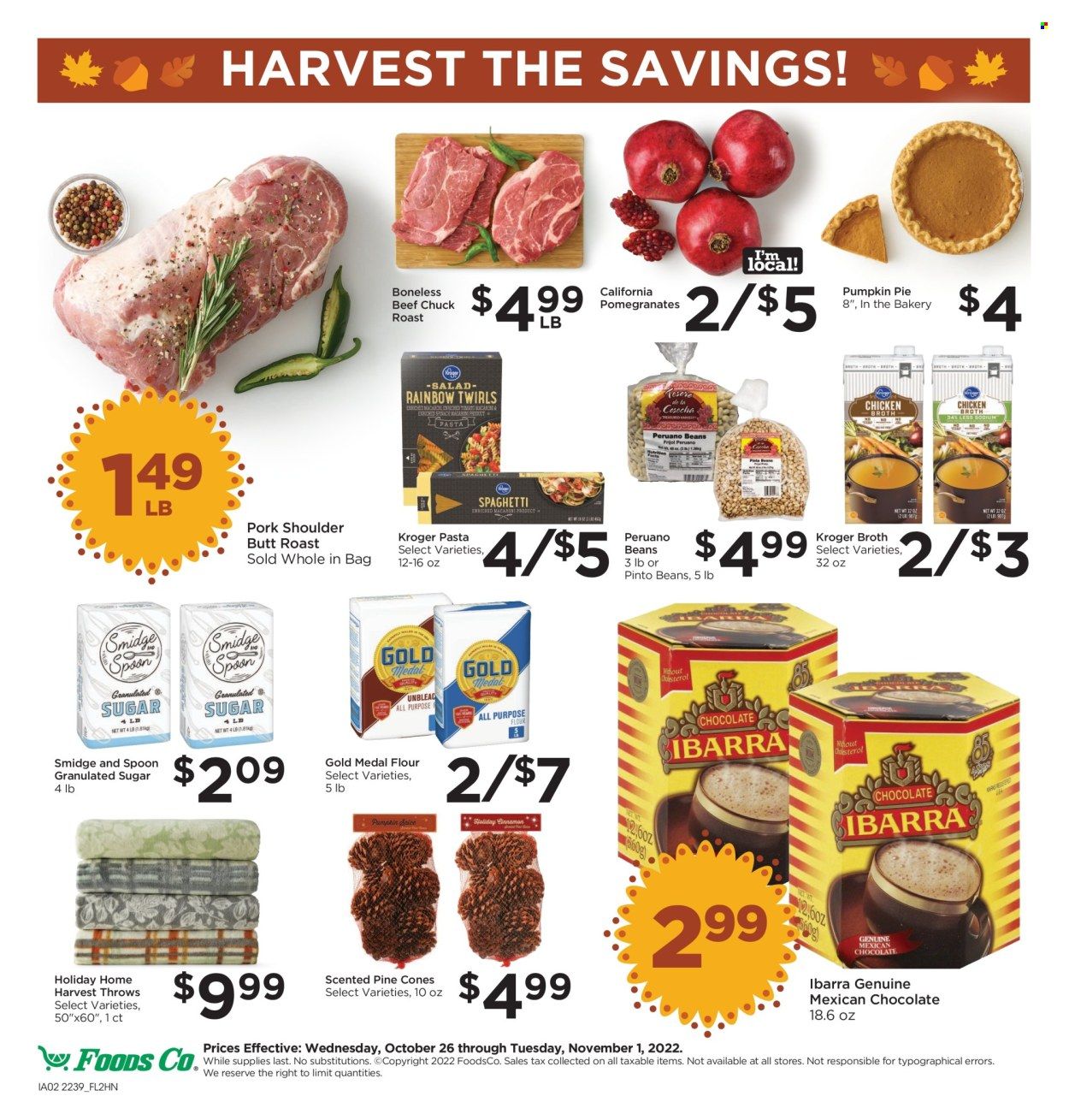 Foods Co (CA, OH, VA) Weekly Ad Flyer Specials October 26 to November 1, 2022