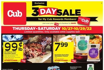 Cub Foods (MN) Weekly Ad Flyer Specials October 27 to October 29, 2022