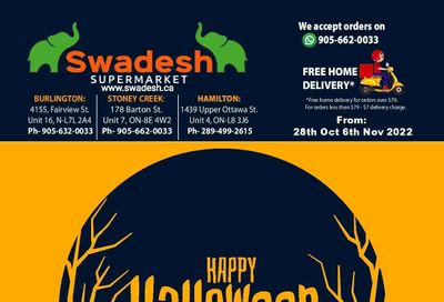 Swadesh Supermarket Flyer October 27 to November 6