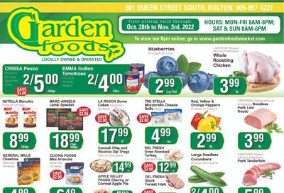 Garden Foods Flyer October 28 to November 3
