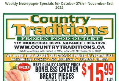 Country Traditions One-Shot Deals Flyer October 27 to November 3