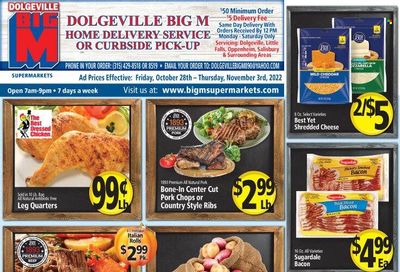 Big M (NY, PA) Weekly Ad Flyer Specials October 28 to November 3, 2022