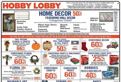 Hobby Lobby Weekly Ad Flyer Specials October 30 to November 5, 2022