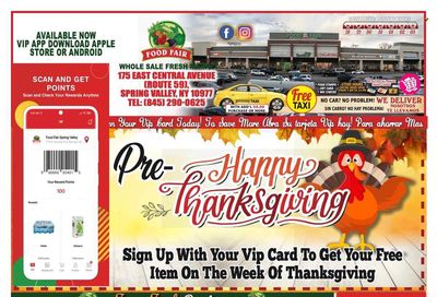 Food Fair Fresh Market (NY) Weekly Ad Flyer Specials October 28 to November 3, 2022