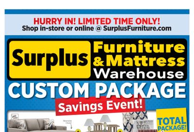 Surplus Furniture & Mattress Warehouse (Winnipeg) Flyer October 31 to November 20