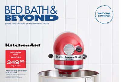 Bed Bath & Beyond Flyer October 31 to November 13