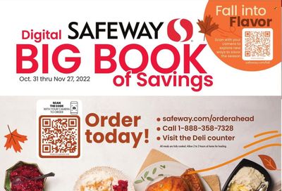 Safeway (CO) Weekly Ad Flyer Specials October 31 to November 27, 2022