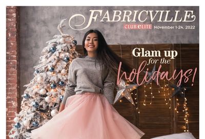Fabricville Glam Up For The Holidays Flyer November 1 to 24