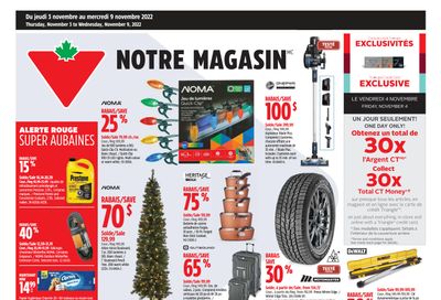 Canadian Tire (QC) Flyer November 3 to 9