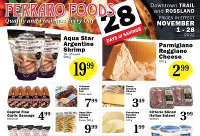 Ferraro Foods Monthly Flyer November 1 to 28