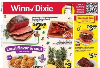 Winn Dixie (AL, FL, GA, LA) Weekly Ad Flyer Specials November 2 to November 8, 2022