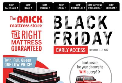 The Brick Mattress Store Flyer November 1 to 17