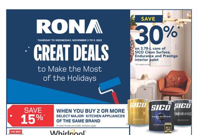 Rona (West) Flyer November 3 to 9