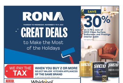 Rona (ON) Flyer November 3 to 9