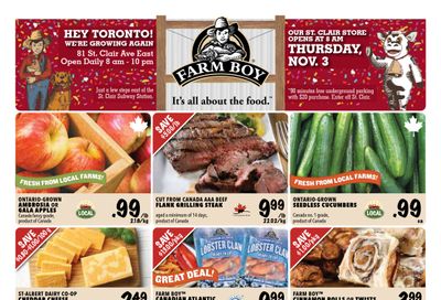 Farm Boy (Rest of ON) Flyer November 3 to 9