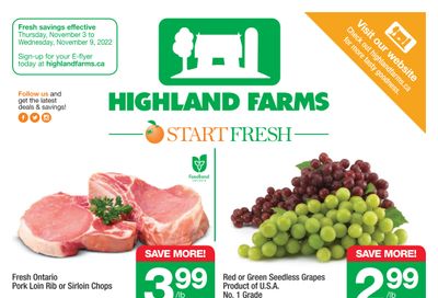 Highland Farms Flyer November 3 to 9