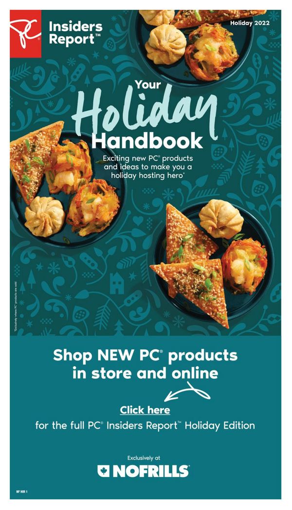 No Frills PC Insiders Holiday Handbook November 3 to January 4