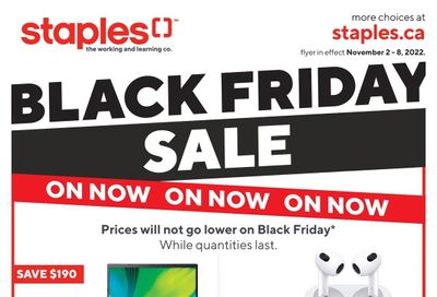 Staples Flyer November 2 to 8