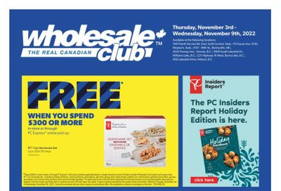 Real Canadian Wholesale Club Flyer November 3 to 9