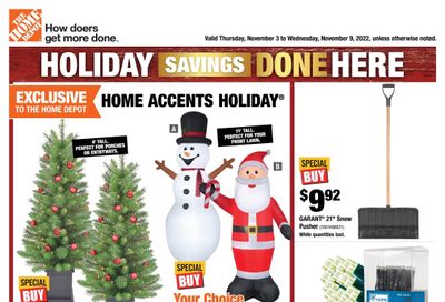 Home Depot (ON) Flyer November 3 to 9