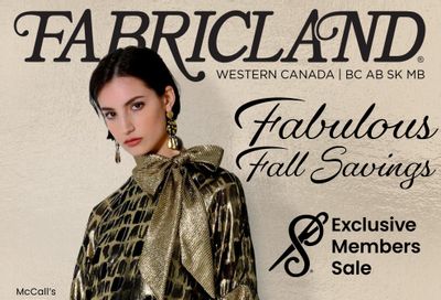 Fabricland (West) Flyer November 1 to 30