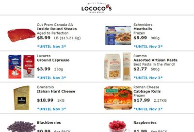 Lococo's Flyer November 2 to 6