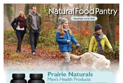 Natural Food Pantry Flyer November 1 to 30