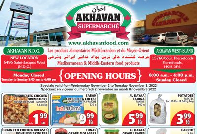 Akhavan Supermarche Flyer November 2 to 8