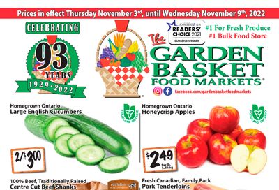 The Garden Basket Flyer November 3 to 9