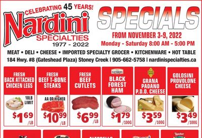 Nardini Specialties Flyer November 3 to 9
