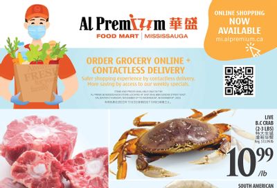 Al Premium Food Mart (Mississauga) Flyer November 3 to 9