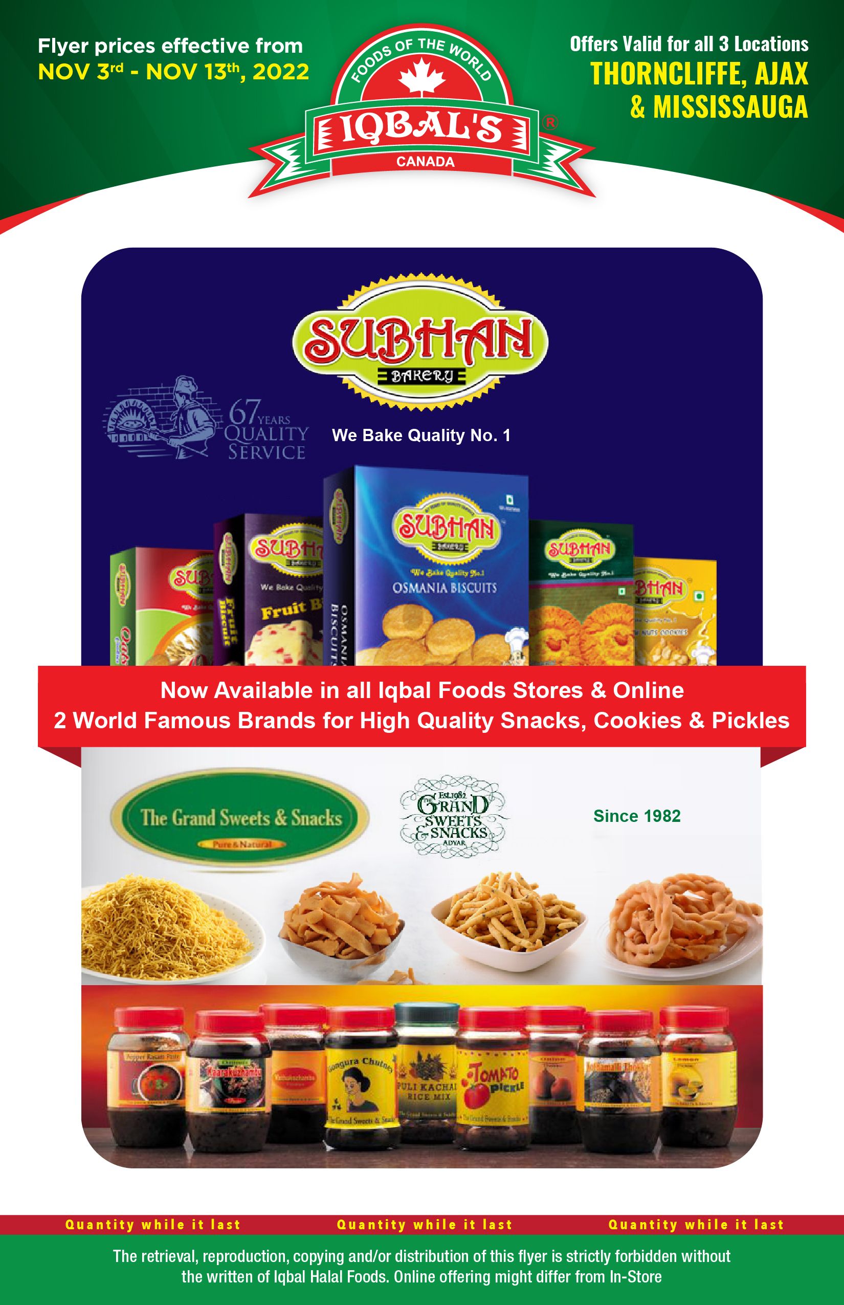 Iqbal Foods Flyer November 3 to 13