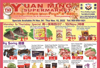 Yuan Ming Supermarket Flyer November 4 to 10