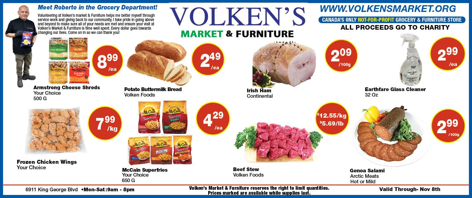 Volken's Market & Furniture Flyer November 2 to 8