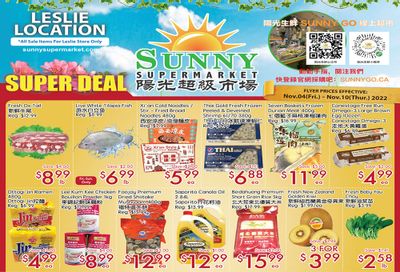 Sunny Supermarket (Leslie) Flyer November 4 to 10