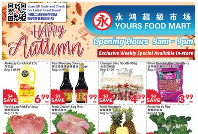 Yours Food Mart Flyer November 4 to 10