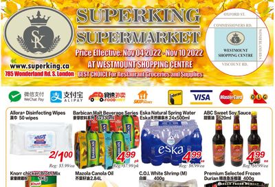 Superking Supermarket (London) Flyer November 4 to 10