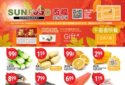 Sunfood Supermarket Flyer November 4 to 10