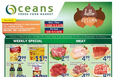 Oceans Fresh Food Market (West Dr., Brampton) Flyer November 4 to 10